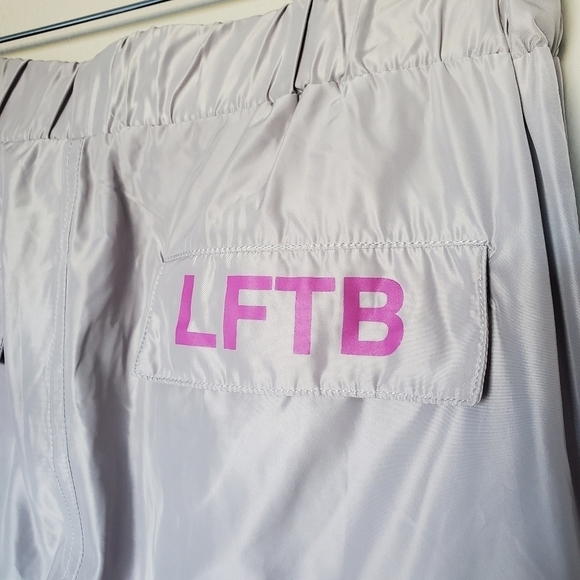 LF The Brand Streetwear Cargo Jogger Pants Gray/Pink Size M - Picture 5 of 10